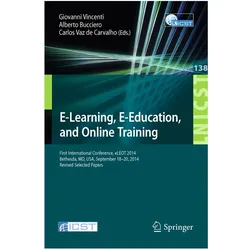 E-Learning, E-Education, and Online-Training, Fachbücher von Carlos Vaz de Carvalho, Alberto Bucciero, Giovanni Vincenti