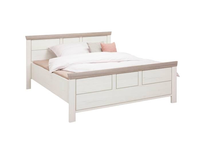 Hom`in Bett, Grau, Weiß, 140x200 cm, in verschiedenen Holzdekoren erhältlich, Größen erhältlich, Schlafzimmer, Betten, Einzelbetten