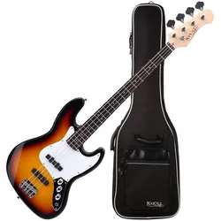 Rocktile Fatboy II SB E-Bass Sunburst Set inkl. Gigbag
