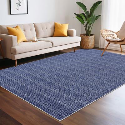 Garvee Modern Solid Braided Print Area Rug