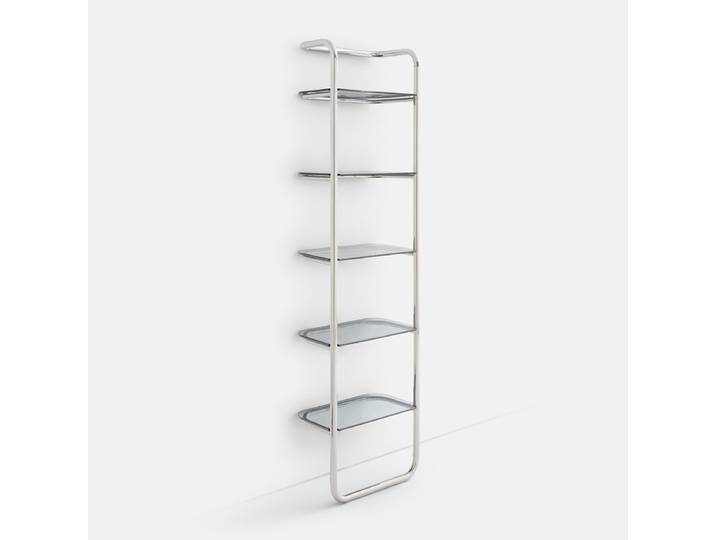 LA REDOUTE Étagère murale en inox et verre fumé, GIORGIO Gris Chrome