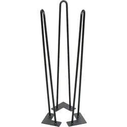 Tischgestell SPIDER, doppelt, 710 mm, schwarz
