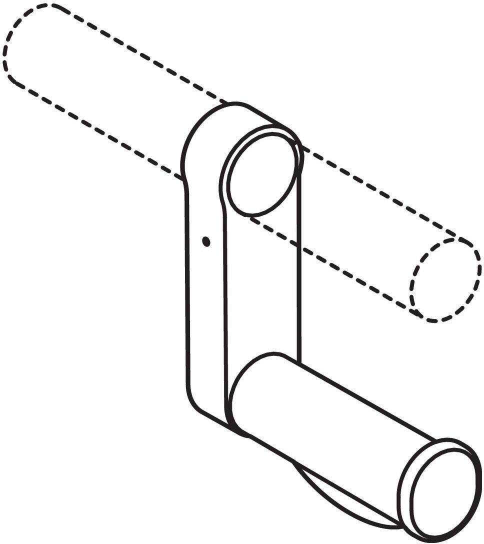 HEWI Serie 801 Aufrüstsatz WC-Papierhalter