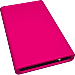 10er Pack HipDisk RP externes Festplatten-Gehäuse 2,5 Zoll USB 3.0 Aluminium mit austauschbarer Silikon-Schutzhülle für SATA HDD/SSD rosa pink