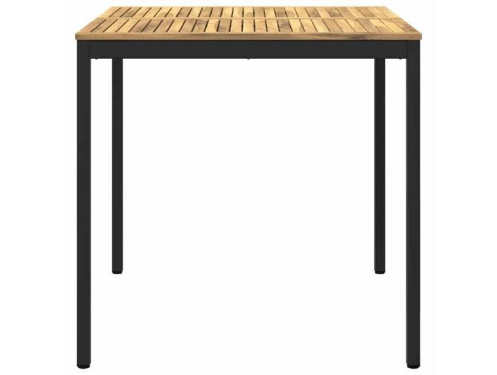 Table Balcon Terrasse - ANTI-UV - Table de Bar de Jardin Blanc et noir 110x108 5x105 cm - design élégant(17567)