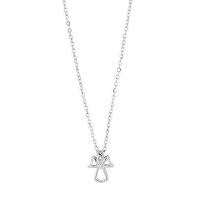 Kette mit Anhänger ADELIA´S "Damen 925 Silber Halskette mit Anhänger Engel unbekannt cm", silber, Halsketten, Damen, Silber 925 (Sterlingsilber)