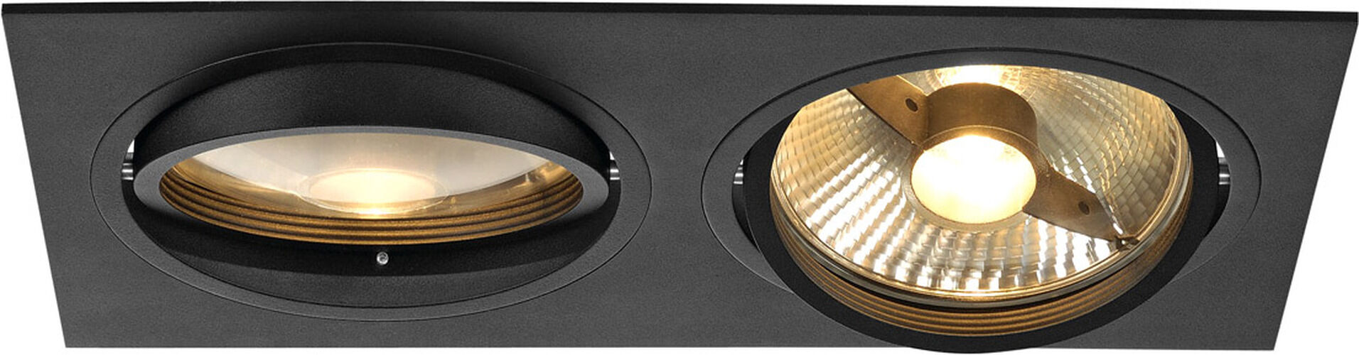 Slv New Tria 2 Einbauleuchte, Qpar111, Schwarz Matt, Max 150w - Downlights