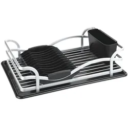 Wenko Geschirrabtropfer »Alu« schwarz/silberfb. schwarz