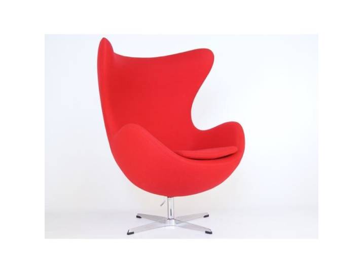 Fauteuil Egg Arne Jacobsen - Rouge