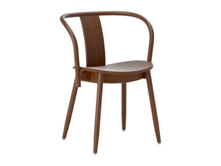 Massproductions Chaise Icha Hêtre teinté noyer