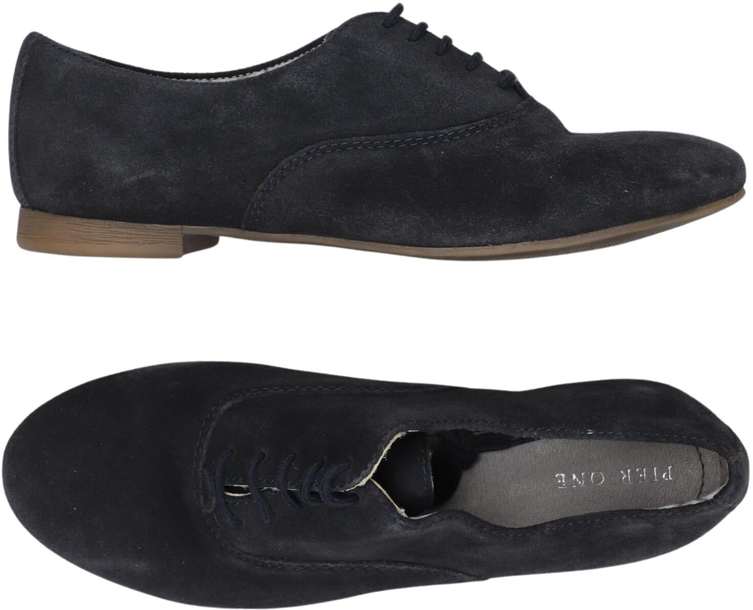 pier one Damen Halbschuh, Marineblau, Gr. EU 36, Leder - Second Hand