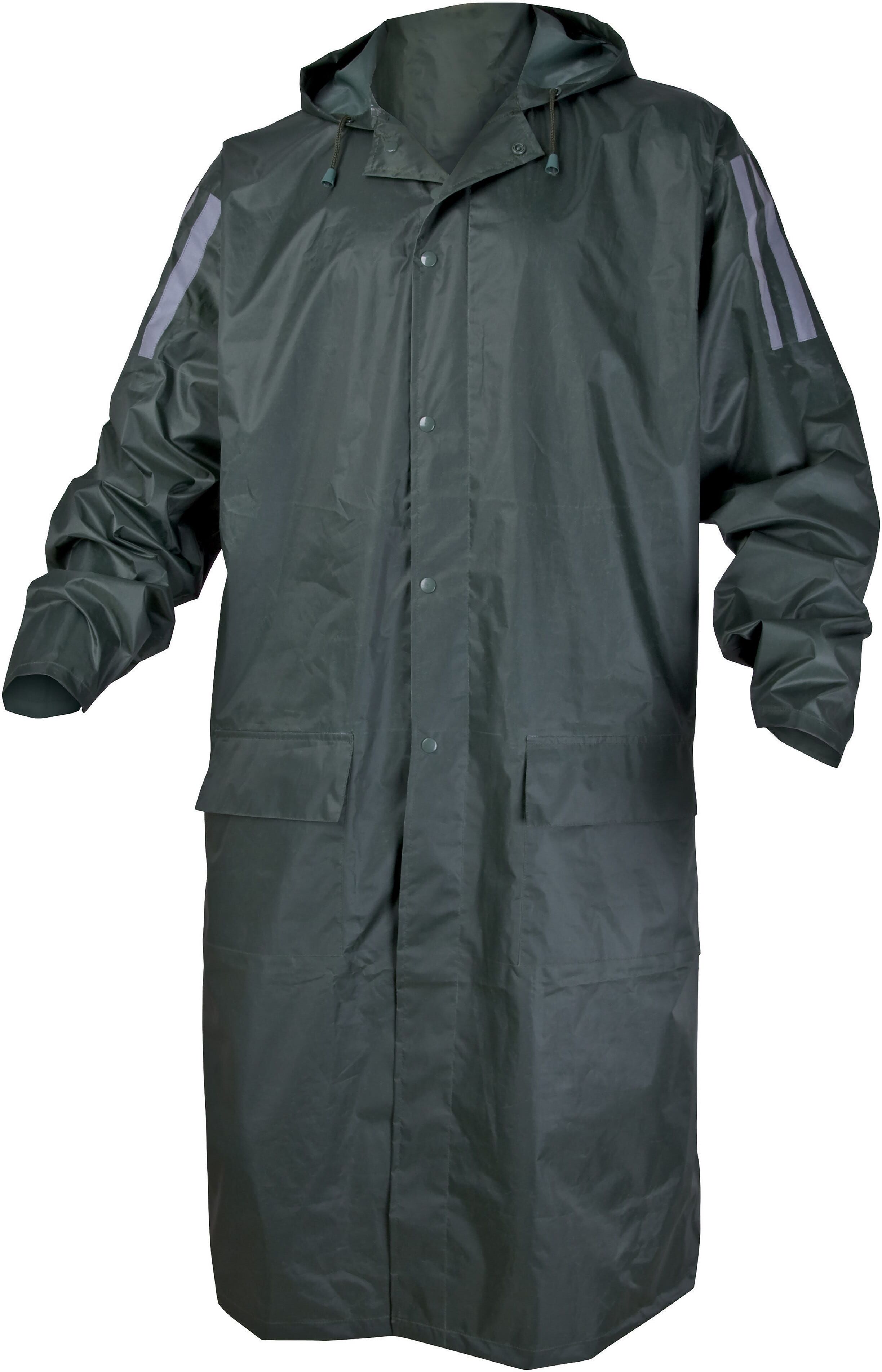 Delta Plus MANTELLO DA PIOGGIA  TAGLIA L CON ZIP E CAPPUCCIO COLORE VERDE