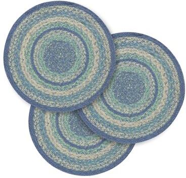 VHC Brands Jolie Jute Trivet 15 inch Diameter Set of 3