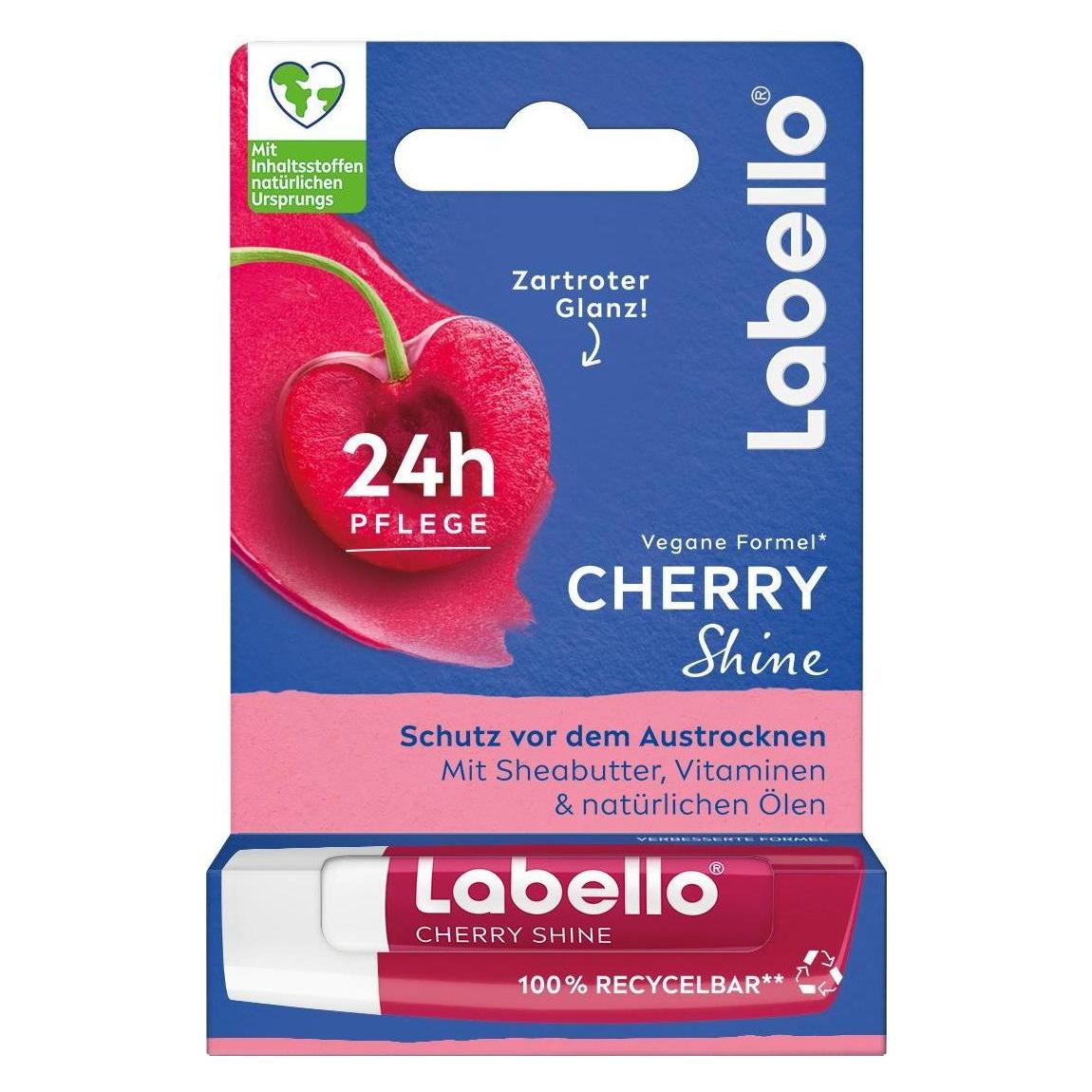 Labello Cherry Shine Lip (Lippenpflege Stick, 19 g) (100307)