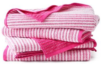 "TOWN & COUNTRY PLAY 4-Piece Striped Reversible Terry Brights Bath Towel Set - 30""x58"""