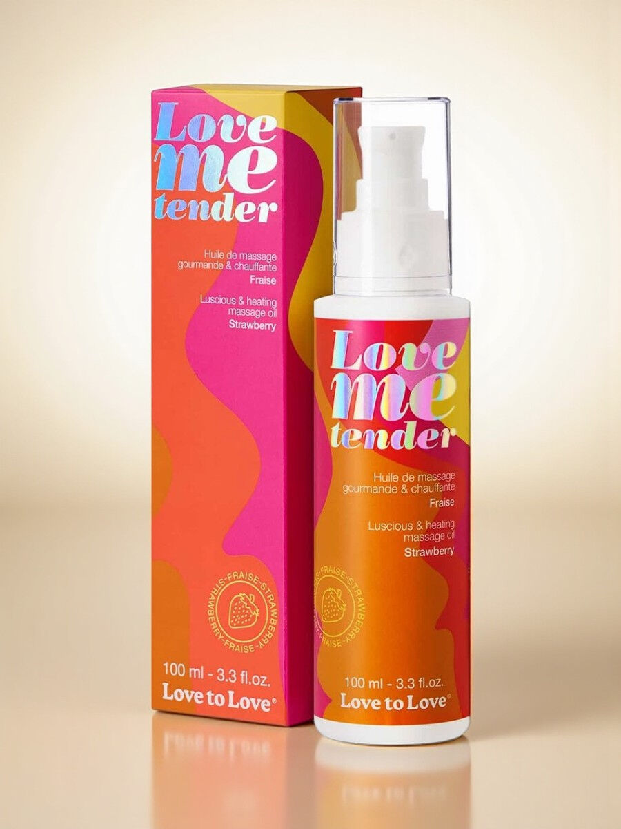 Love to Love Huile de massage Love Me Tender - Fraise - 100 ml