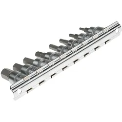 RS PRO, Steckschlüssel + Stecknuss, Sechskant Bits 8-teilig (3/8")