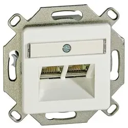 Einsatz DAE 8/8 (8/8) FSTP RJ45 C5 System LSA-Plus ultraweiss/ emailweiss