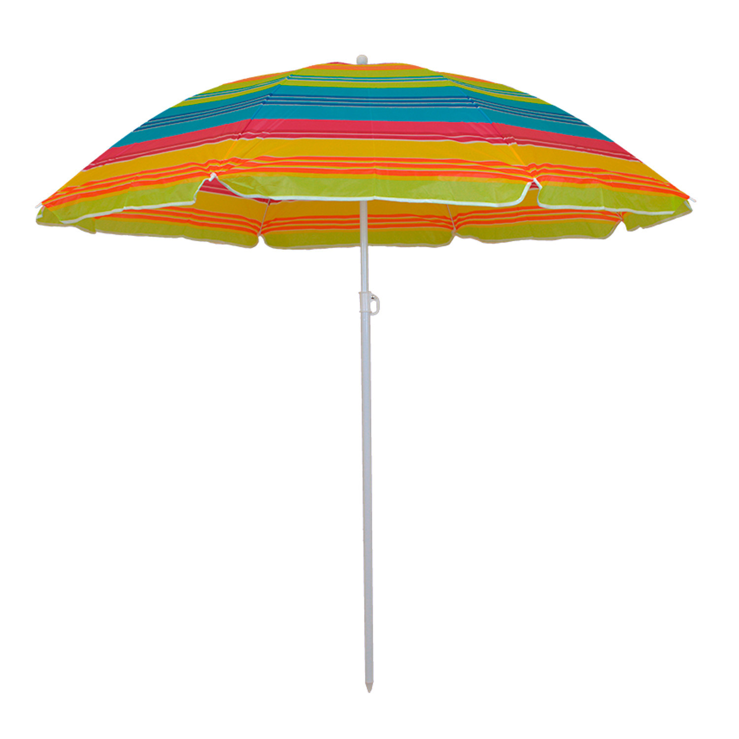 Master Grill&Party tuinscherm model JKB02 met witte en gele strepen, diameter: 180 cm