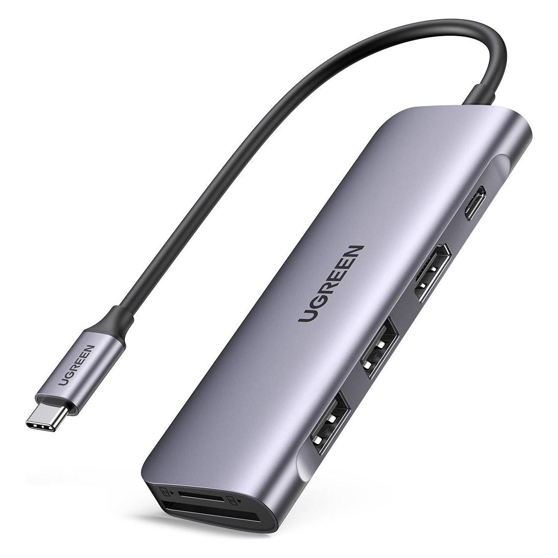 Ugreen USB-C Hub 6in1 (USB-C, 6 Ports) (70411)
