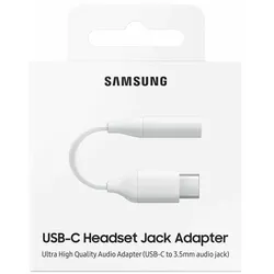 SAMSUNG USB Type-C zu 3,5mm Klinkenanschluss Adapter Weiß
