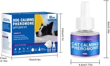 Inspire Picks CalmEase Pheromone Diffuser Refill 60 Day Calming Solution For Cats & Multi Pet Homes dog Eu Tasteless