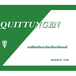 Quittung, MwSt. separat ausgewiesen Formularbuch 4100