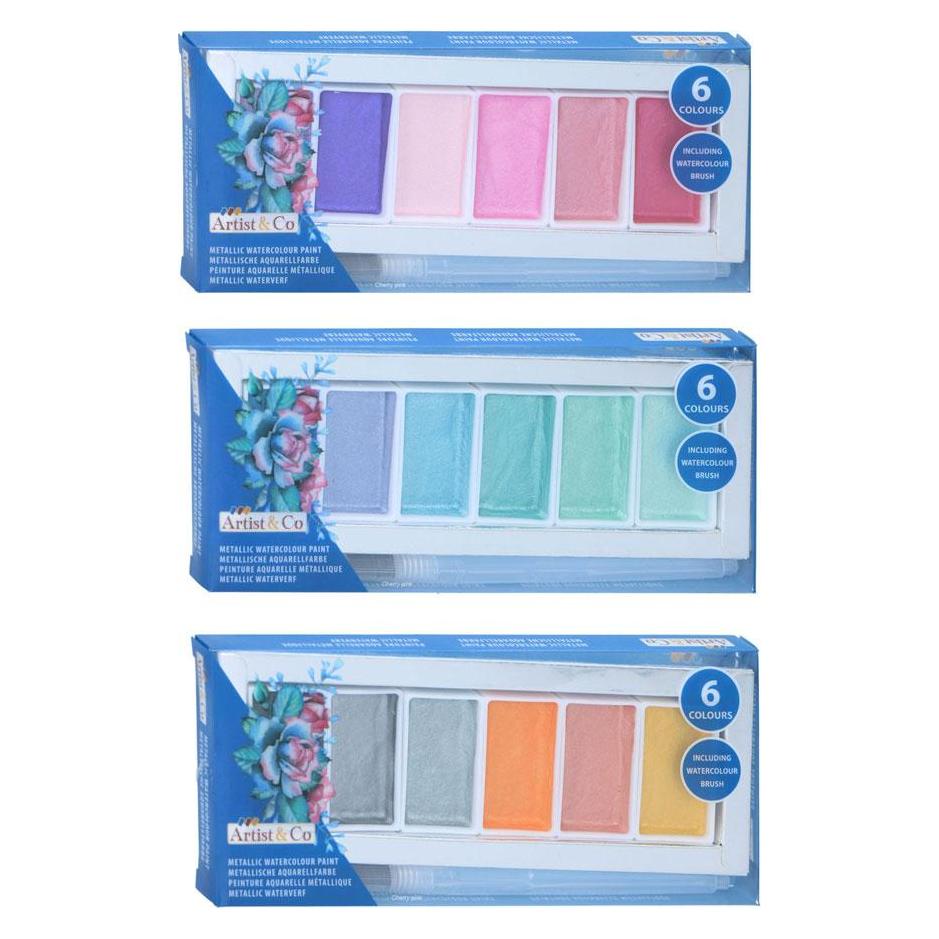 Artist&Co Aquarellfarben Metallic 7-tlg (30319494)