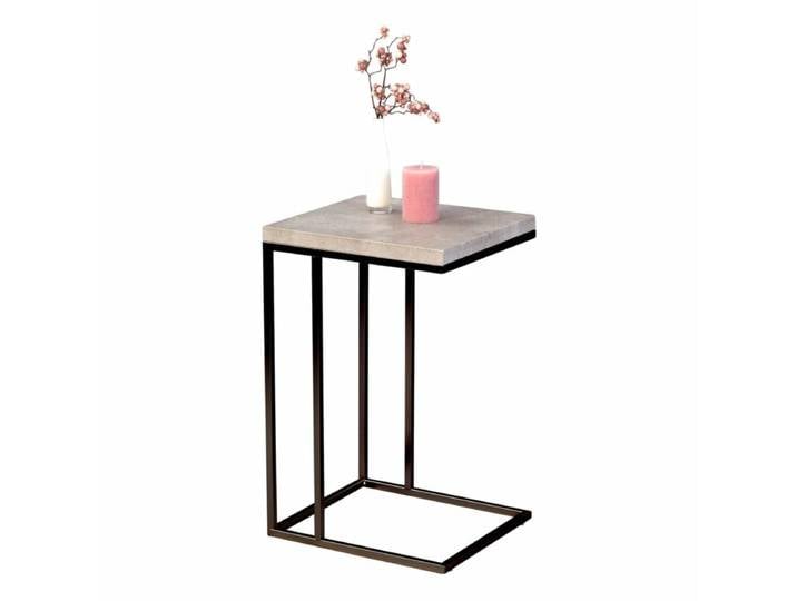 M2 Kollektion Guido Beistelltisch Betonoptik - Metall schwarz la