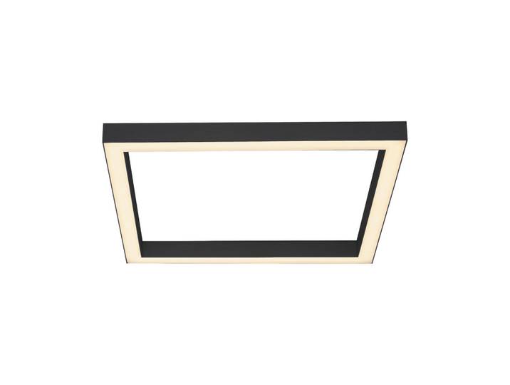 Neuhaus Pure Led-Deckenleuchte Pure Lines, Anthrazit, Metall, Kunststoff, Uni, quadratisch, 55x3.9x55 cm, Farbtemperaturwechsler, Lampen & Leuchten, LED Beleuchtung, LED-Deckenleuchten