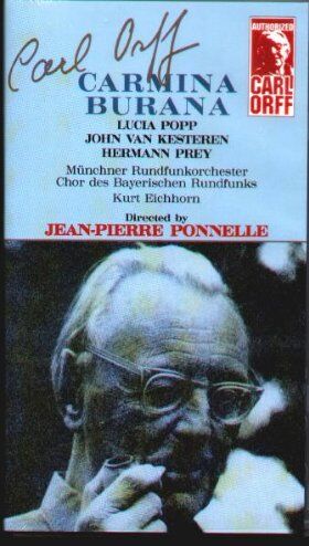 Lucia Popp - Orff, Carl - Carmina Burana [VHS] - Preis vom 11.10.2026 03:10:56 h