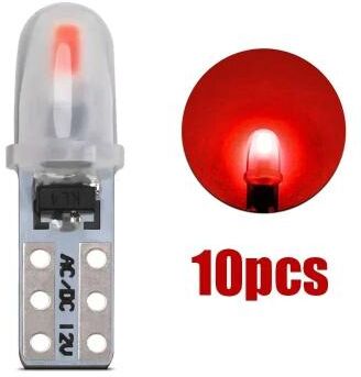 Uplift Picks T5 LED Dashboard Bulbs 3014 SMD Instrument Cluster Lights red (10 Pcs)