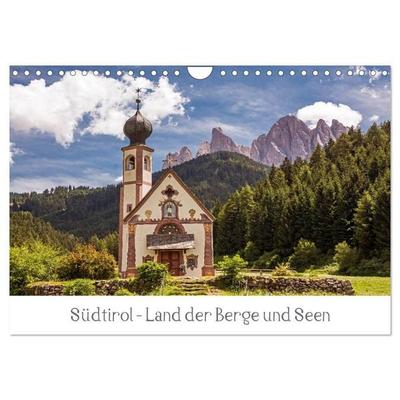 Südtirol - Land der Berge und Seen (Wandkalender 2027 DIN A4 quer), CALVENDO Monatskalender