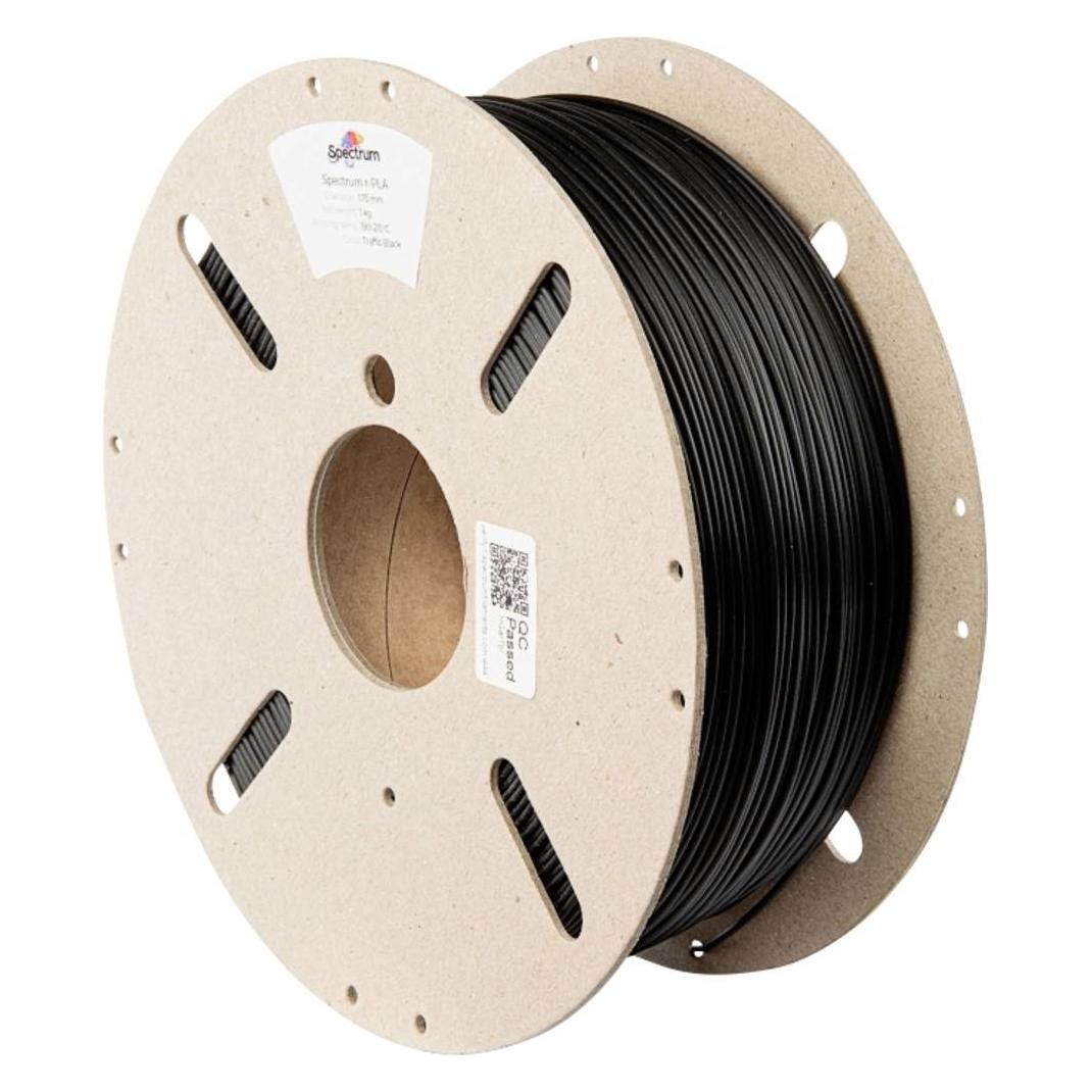 Spectrum 80554 3D-Filament R-PLA Verkehrsschwarz | 1,75 mm | 1000 g (PLA, 1.75 mm, 1000 g) (80554)