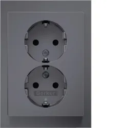 Berker Doppelsteckdose SCHUKO 47597004