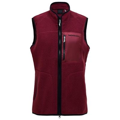 Peak Performance - Naturerush Pile Vest - Fleeceweste Gr L rot