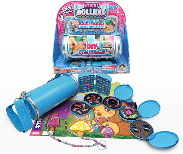 Sticki Rolls Rolluxe Series 3 Jewellery-Making Kit for Kids, Includes 10 Bracelets and 2 Pendants, Ages 5+