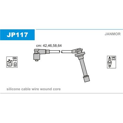 JANMOR Zündleitungssatz JP117 für NISSAN