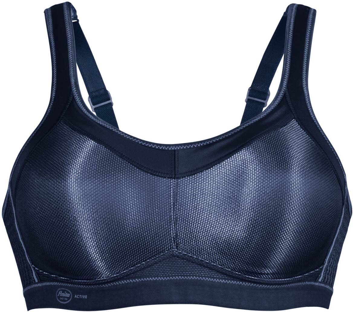 Sport-BH ANITA "Sport BH momentum", Damen, Gr. 75, Cup F, grau (anthrazit), Obermaterial: 70% Polyester PES. 15% Polyamid PA. 15% Elasthan EL., BHs Sport-BH