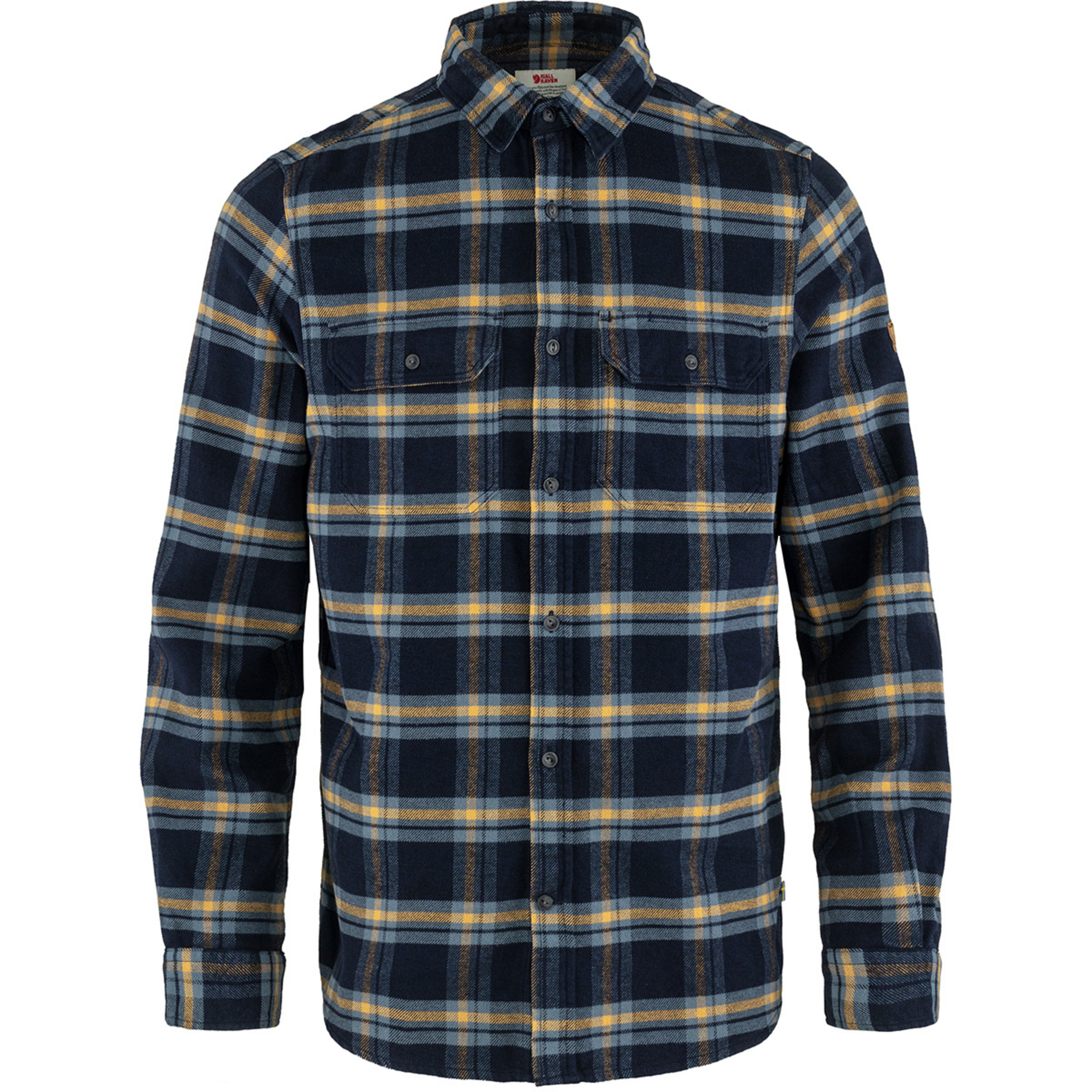 Fjällräven Övik Heavy Flannel Herren Hemden blau Größe L Lifestyle Hautfreundlich