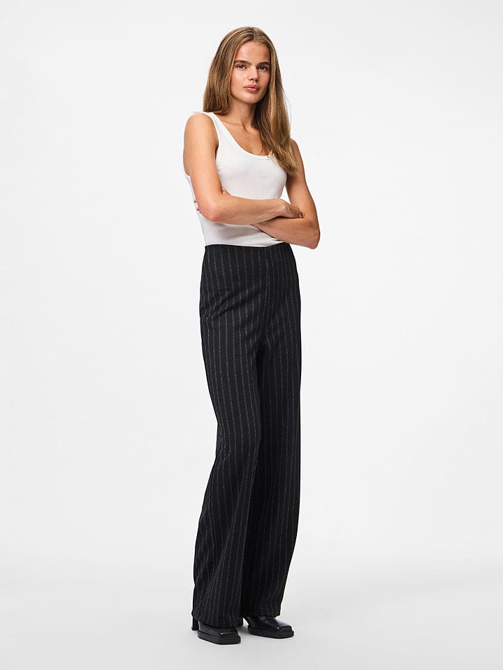Pieces Marlenehose "Pcjiannah" in Schwarz - XS