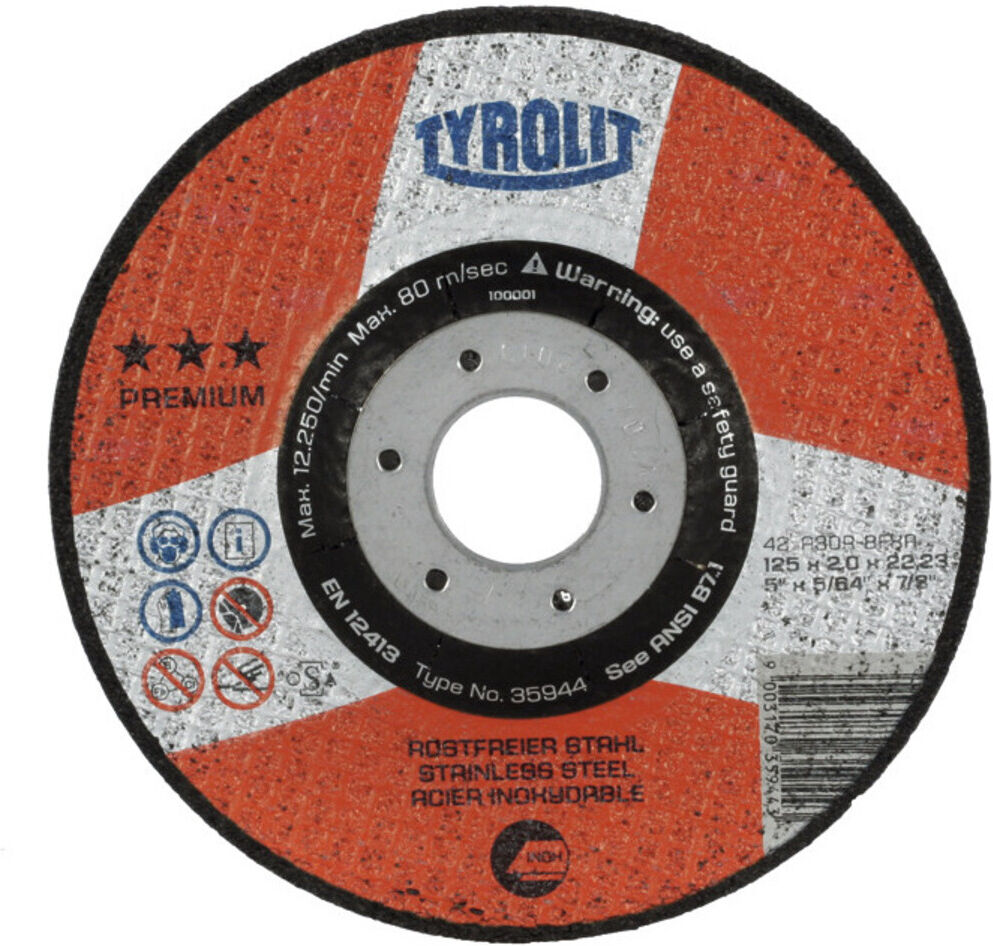 TYROLIT Trennscheibe PREMIUM***, Scheiben-Ø: 125 mm, 563300 125 (35944)