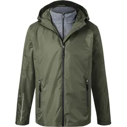 James & Nicholson Herren 3-in-1 Jacke Winter-Jacke JN1154 olive/black L