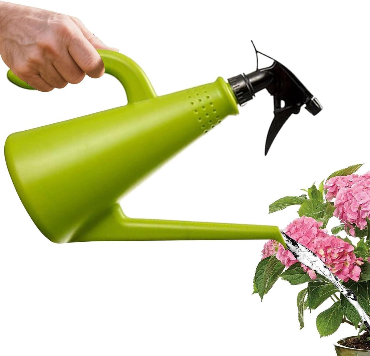 Gieter Sproeifles Plantenbewateraar met Verstelbaar Mondstuk - B/D/H: 29.5 x 27.5 x 12 cm