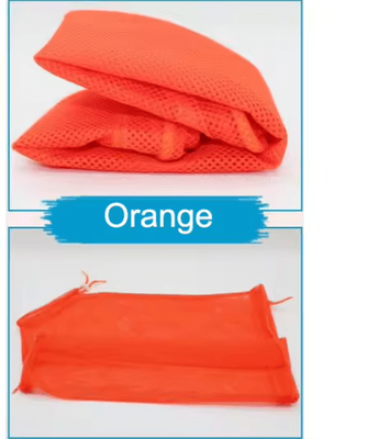 Inspire Picks SafeGroom Mesh Cat Bathing Bag Anti Scratch Grooming Restraint For Bathing, Nail Trimming & Care orange