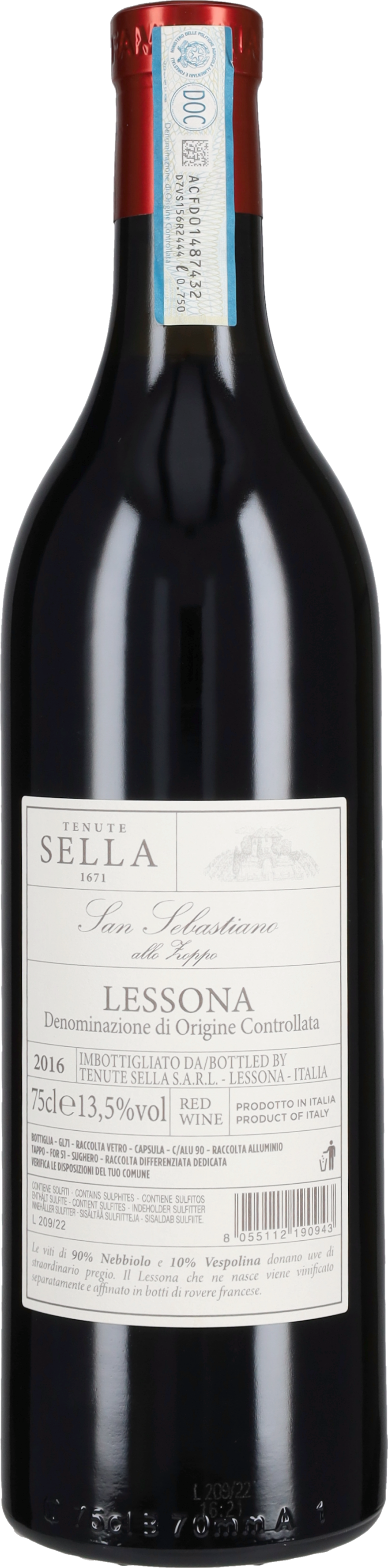 Lessona 'San Sebastiano allo Zoppo' Tenute Sella 2016