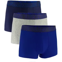 UNDER ARMOUR Herren Boxershorts, 3er Pack - Performance Tech Trunks Solid 3 in, Stretch, einfarbig Blau/Grau / L