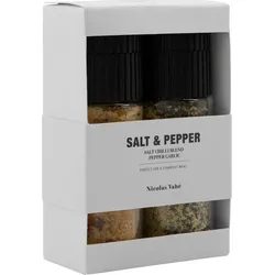 Nicolas Vahe Chili-Salz- und Knoblauch-Pfeffer-Set, 2-teilig
