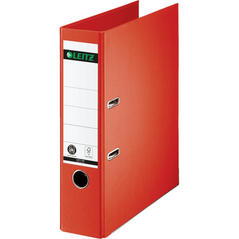 LEITZ 1007 Ordner hellrot Karton 8,0 cm DIN A4