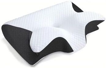 Inspired Finds Emeka Memory Foam Cervical Pillow Orthopedic Neck Support With Slow Rebound Comfort black